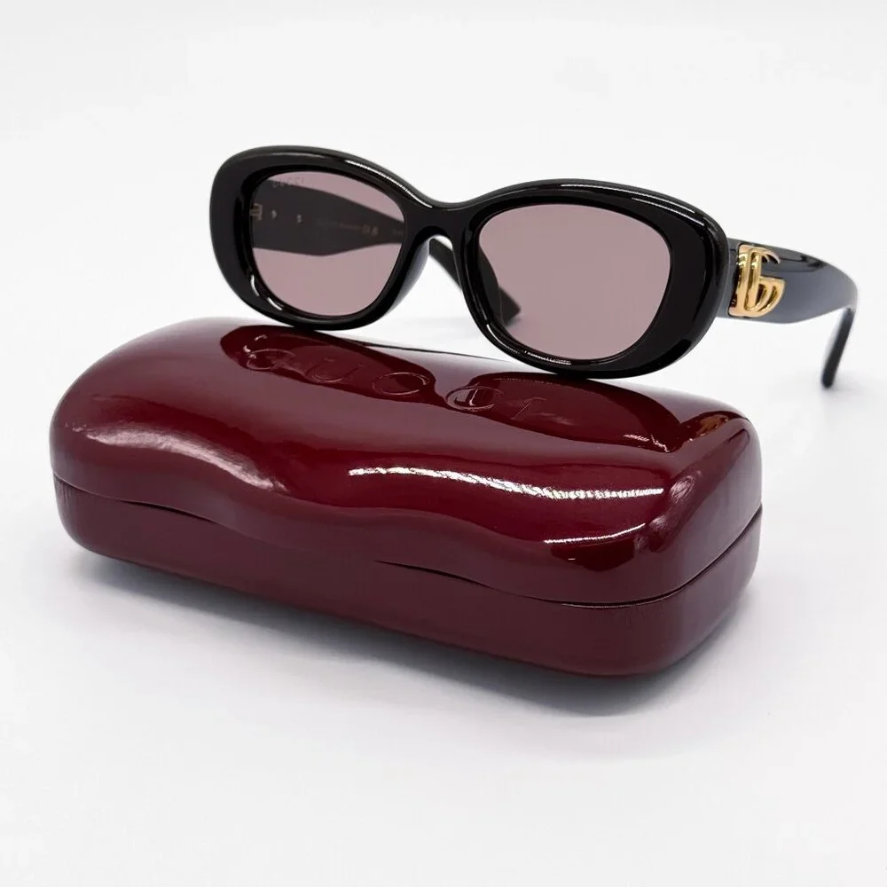 NEW GUCCI SUNGLASSES BROWN PURPLE WOMEN EYEWEAR GUCCI GG1829SK 004